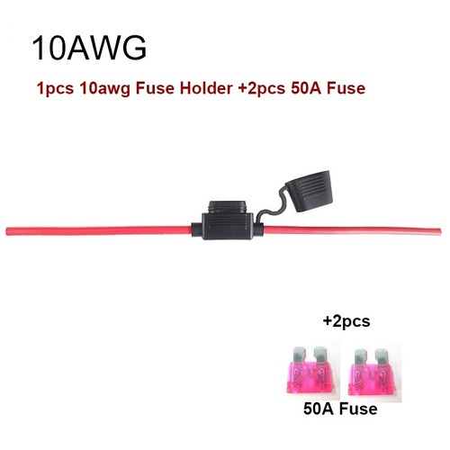 Wasserdichte Autosicherung 16/14/12/10AWG Auto Klinge Sicherung Kabel 10A 20A 30A 50A - Bild 17 von 17