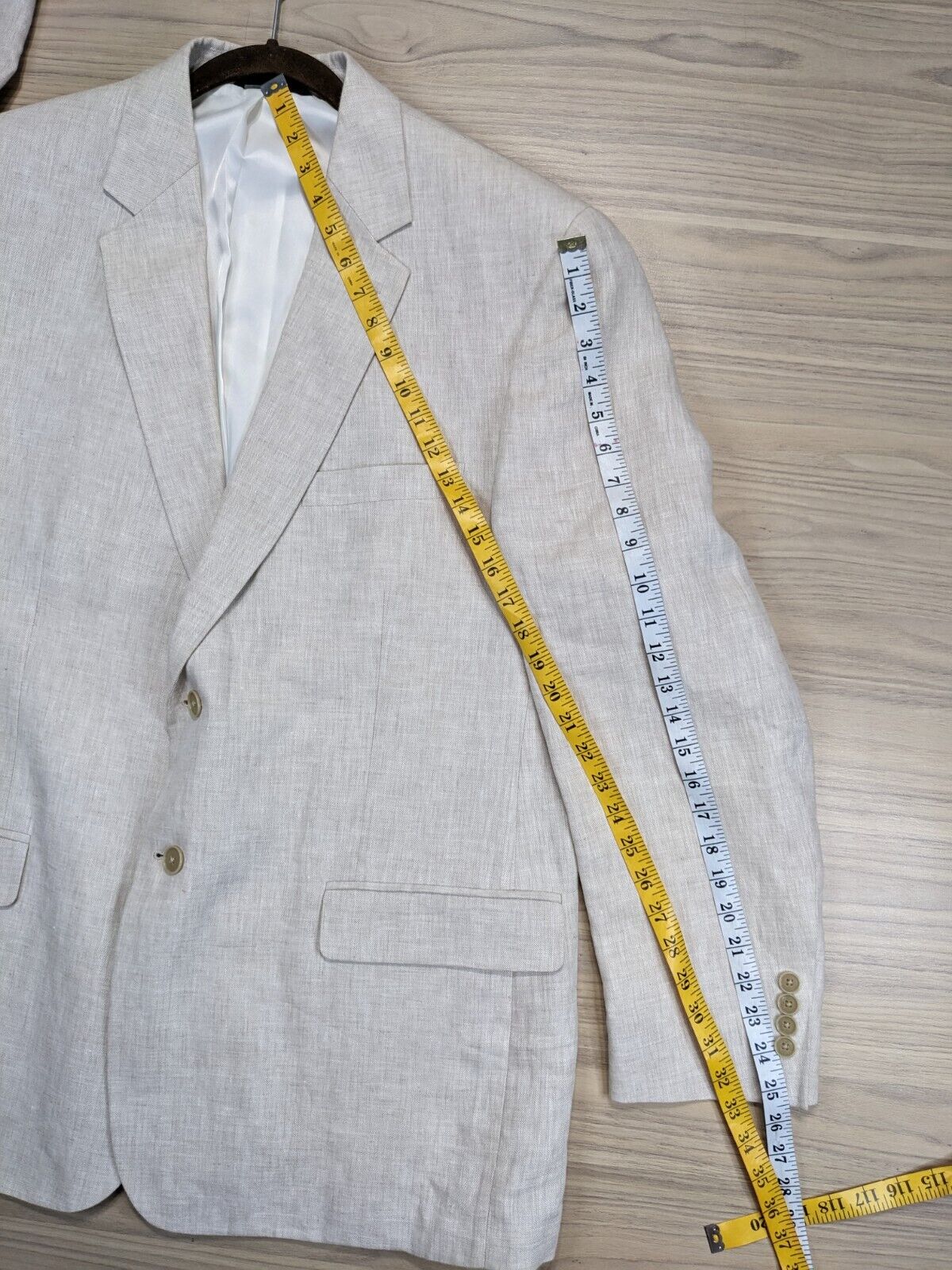 Haspel Men’s 100% Off White Linen Sports Coat Bla… - image 10