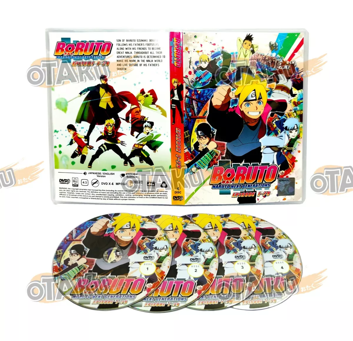 DVD Boruto Naruto Next Generations Episode 1-79 English Version