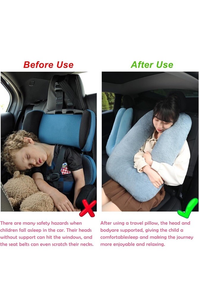 Kids Travel Pillow Car Seat Hand Muff Cushion Support for Adults Purple Kids Travel Pillow Car Seat Hand Muff Cushion Support for Adults Purple