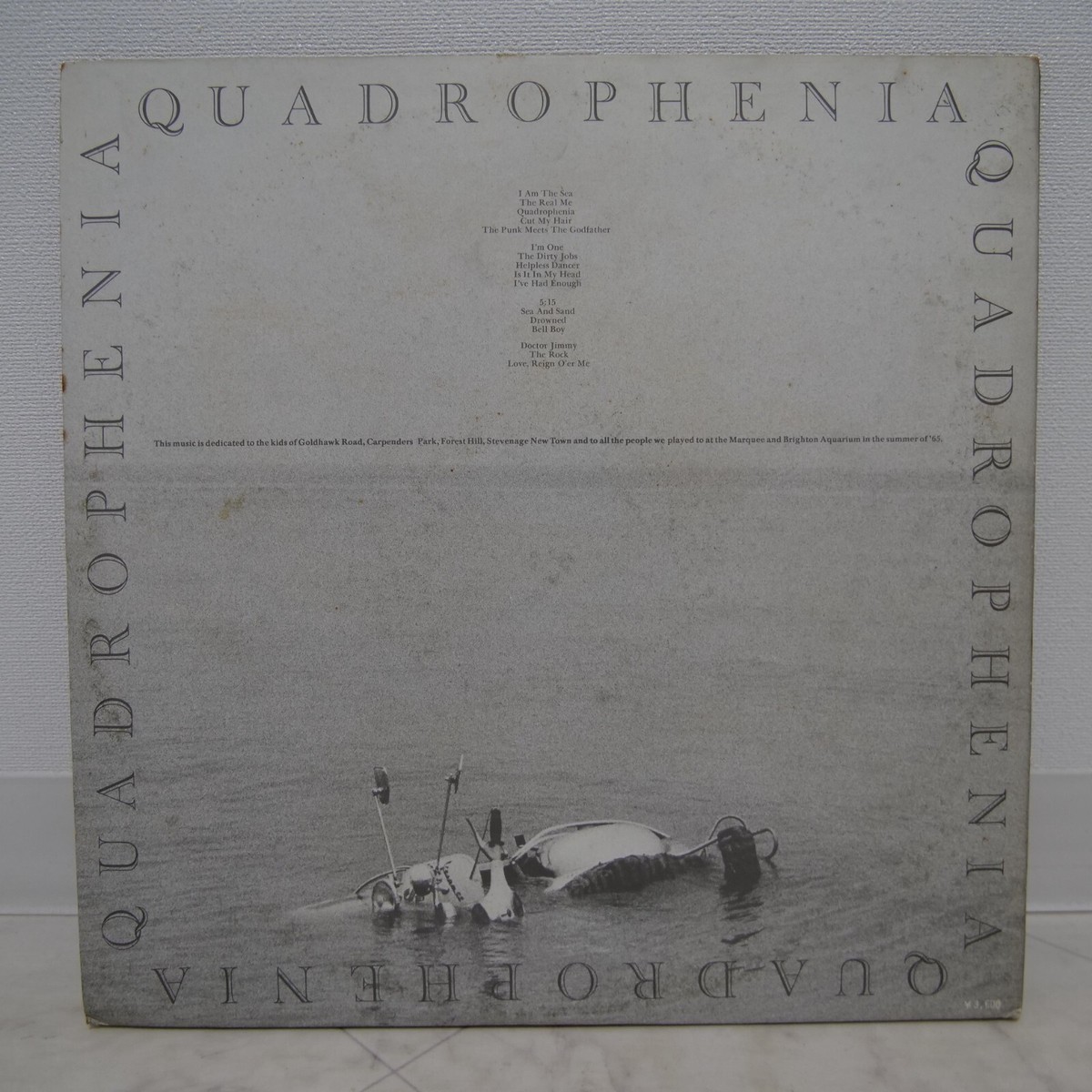 WHO / QUADROPHENIA JAPAN ISSUE DOUBLE LP W/ INNER*2, INSERT