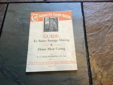 1930 A.C. Legg, Birmingham, Old Plantation Seasoning Guide to Better Sausage