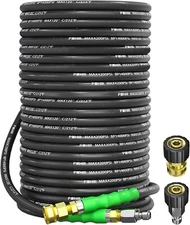 POHIR 150FT Pressure Washer Wire Hose 3/8" 4200PSI Kink Resistant Power Washing