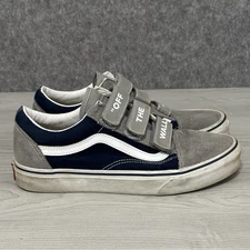 Vans Old Skool Strap Sneakers Gray Navy Suede Men’s 8 / Women’s 9.5 EU40.5