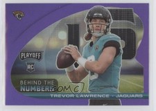 2021 Panini Playoff Behind The Numbers Purple Prizm Trevor Lawrence #BTN-TLR 0w1