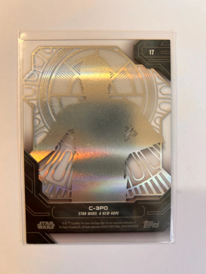 TOPPS STAR WARS HIGH TEK 2024 C-3PO  THRONE ROOM #17 - Image 2 of 2