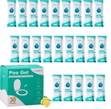 30 Packets Poo Gel for Portable Toilet, Camping Toilet Powder