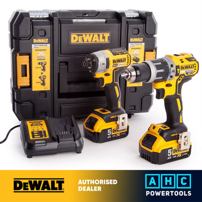Dewalt DCK266P2T Kombi Bohr- und Schlagschrauber XR 18V Brushless Set (2 x 5,0Ah)