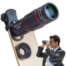 18X 25 Telescope Zoom Lens Monocular Phone camera Lens With Clip for Phones