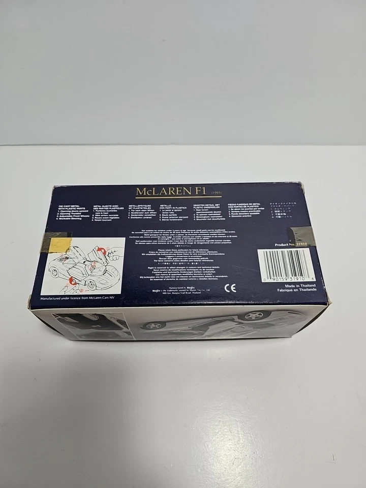 1/24 McLAREN F1 (1993) Maisto 特别版 31910 压铸金属泰国制造 — 第 4/4 张图片