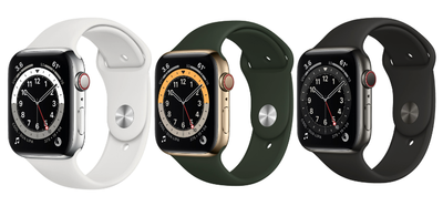 Apple Watch Series 6 44mm (GPS + Cellular) Stainless Steel Case