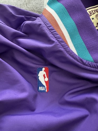 Authentic Mitchell And Ness Utah Jazz NBA Finals Warm Up Jacket XL Size 48 - Picture 5 of 10