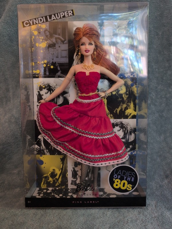 Ladies of the '80s Cyndi Lauper Doll Pink Label Mattel #R4460 (CB)