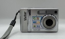 Vivitar Digital Camera Vivicam 5340s 5.0MP Silver Tested