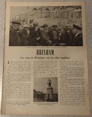 BRIXHAM Un coin de Belgique sur la côte Anglaise - 1945 - 3 Pages Presse : Envoy