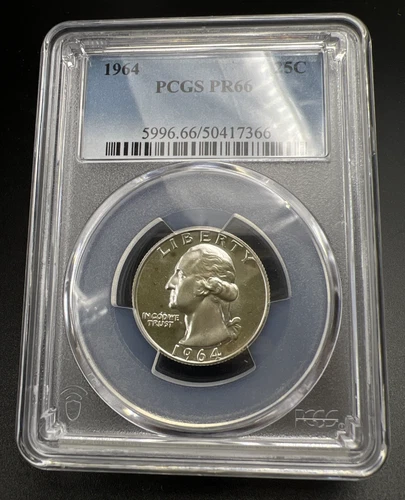 1964-P Washington Quarter Proof — photo from the most recent tracked eBay sale
