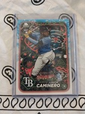 2024 Topps Holiday - Holiday Variation Junior Caminero #H25 (RC)