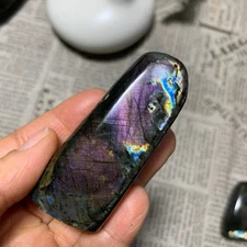 105g    Natural Purple Light Labrador Quartz Crystal Stone Specimens