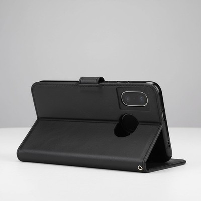 Google Pixel 7 Hülle  Flip Tasche Kartenschlitz Magnetverschluss Schwarz