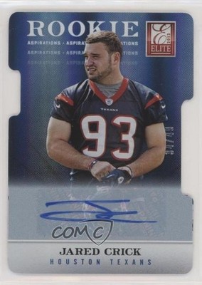 2012 Elite Aspirations Die-Cut Signatures 34/49 Jared Crick Rookie Auto RC 1u6