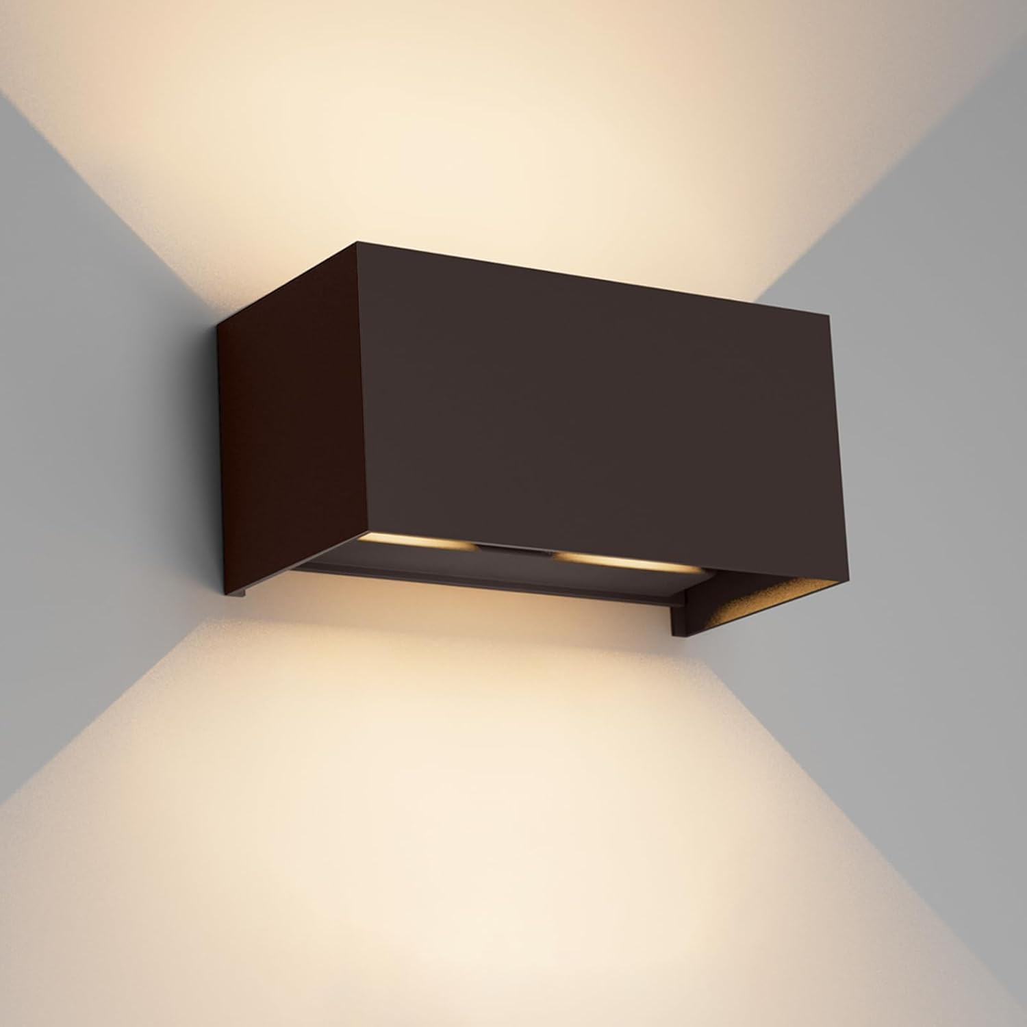 Lampade Da Parete 24W Esterno/Interno Moderno,Lampada Da Esterno Bianco Caldo 30