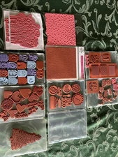 Lot of 60+ Misc Rubber Stamps - Stampin Up Simon Says Holidays Friends & More
