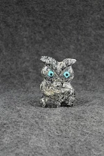 Owl Zuni Fetish Carving - Dannette Laate