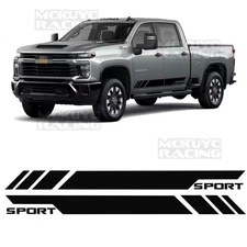 For Chevy Silverado 1500 Side Door Car Sticker Body Decal Sport 2PCS 