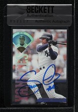 BAS 1995 Leaf Danny Tartabull #246 Seal of Authenticity Auto 3c7