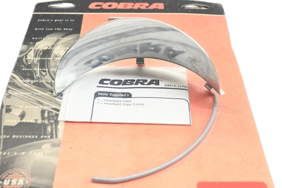 Cobra 04-2007 Headlight Visor NOS - Изображение 2 из 3