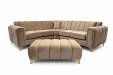 Keysri Turkish Corner Sofa Plush Velvet L Shape Sofa Set UK Manufactured