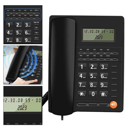 Corded Phone for Home Use Equipped with Caller ID and Volume Control Options - Photo 5/13