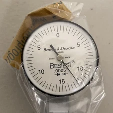 NOS Brown & Sharpe Bestest Dial Indicator 599-7030-3 Increment  .0005