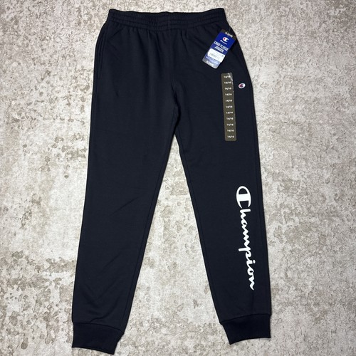 Champion Boys XL 14/16 Elastic Waistband Logo Fleece Jogger, Black, NWT