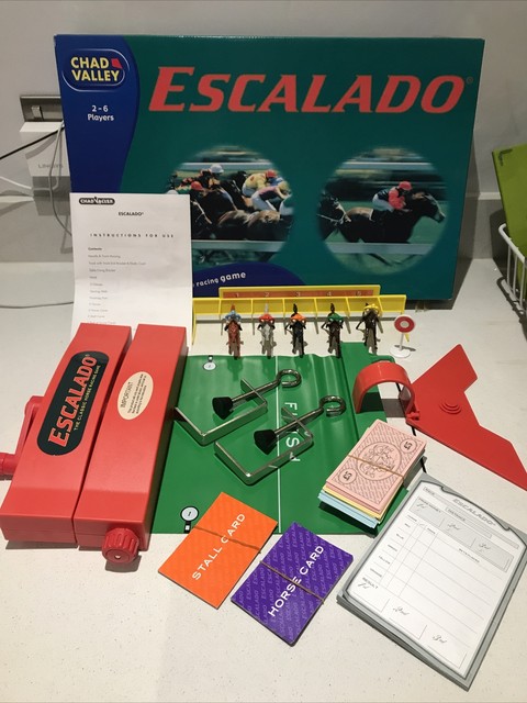 Vintage Chad Valley ESCALADO Horse Racing Game 1997 RARE 100 Complete For Sale Online EBay