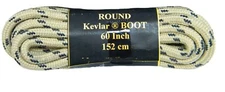 1 pair Tan w/ Black Heavy Duty 7/32 thick shoelaces made with Kevlar strands
