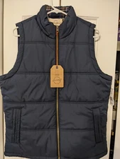 Weatherproof men's vest NWT Navy size M full zip polyester