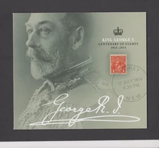 2014 KING GEORGE V CENTENARY OF STAMPS 1914-2014 - 2 Sheetlets Pack, MNH.