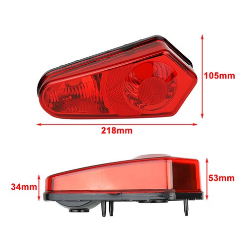 Left & Right Tail Light Cover For Polaris RZR 800 2008-14 Sportsman 500 2005-13 - Picture 2 of 9