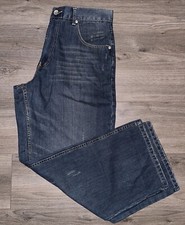 Vintage 2000s Y2K Baggy Wide Leg Paco Denim Jeans Men 34x32 Hip hop Retro