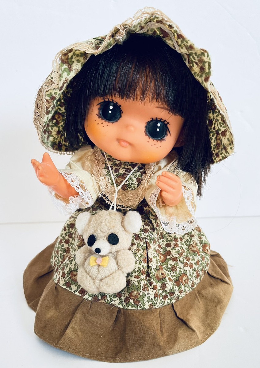 1970's Sekiguchi Doll Music Box Big Eye Anime Kawaii