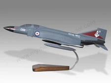 McDonnell Douglas Phantom F4 K UK Royal Navy Desk Wood Airplane Model Large 1/48