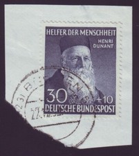GERMANY HENRI DUNANT/RED CROSS USED ON PIECE