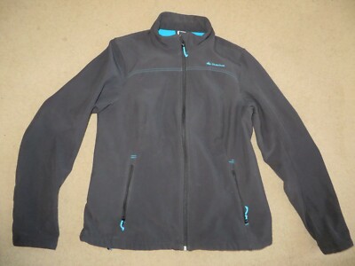 GREAT Quechua black + blue/teal fleece lining spring or fall