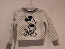 Disney Mickey Mouse long sleeve Knit Sweater childs size 5-6 Pullover