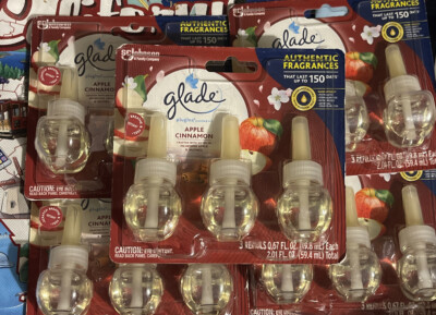 5 Glade PlugIns Refills Air Freshener Scented and Essential Oil 5X3=15 Bottles