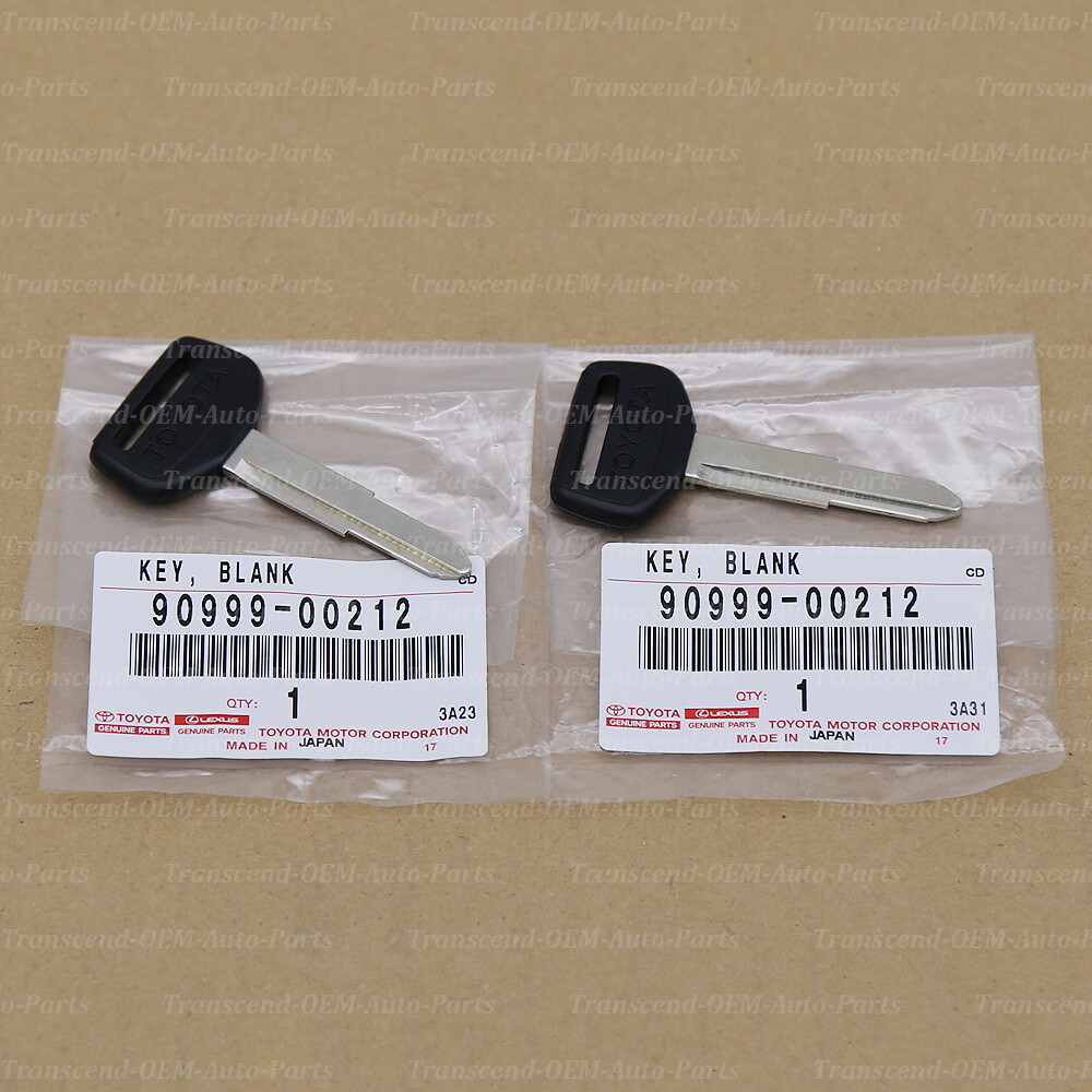90999-00212 GENUINE OEM UNCUT IGNITION MASTER BLANK KEY 2PC SET