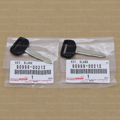 90999-00212 GENUINE OEM UNCUT IGNITION MASTER BLANK KEY 2PC SET
