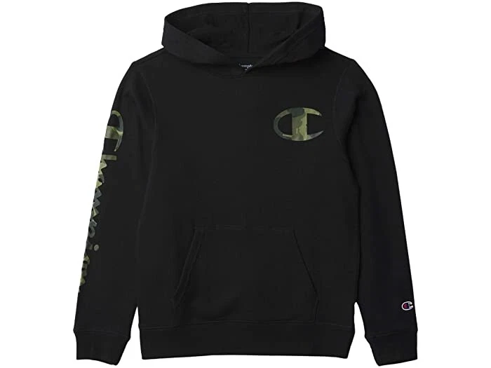 Champion hoodie top black kids
