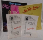 My Fair Lady Theatre Programmes - 5 in total - 1956-1979